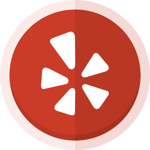 Location, social media, yelp, yelp logo icon